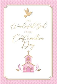 Girl 8x5 - Pink Framed Church