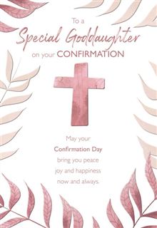 Goddaughter 8x5 - Pink Cross