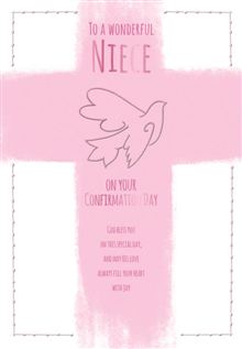 Niece 8x5 - Pink Cross & Dove